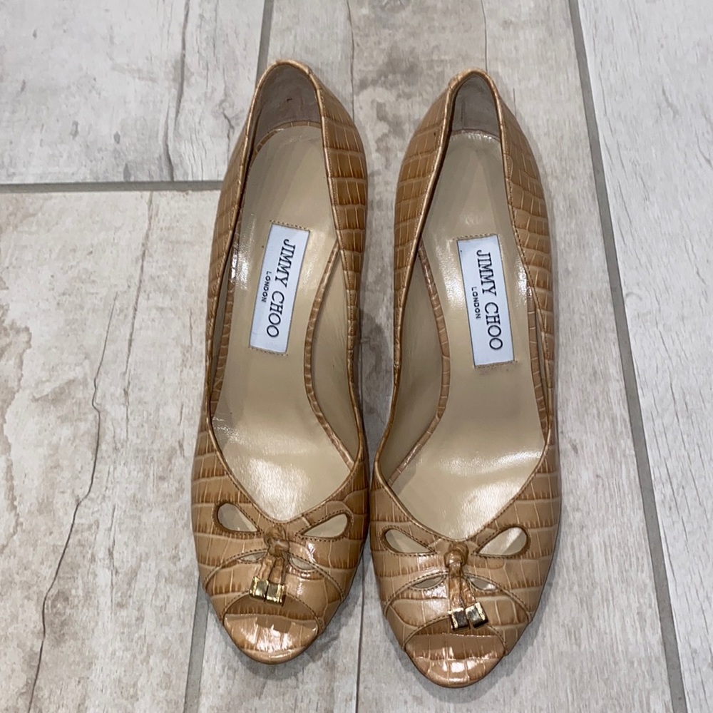 Jimmy Choo Snake Skin Pumps